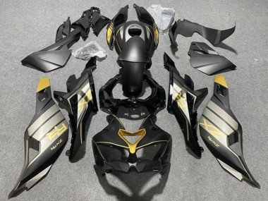 Carenados Moto Kawasaki ZX4R ZX-4RR 2019-2025 - Negro Mate Negro Brillante Gris Oro