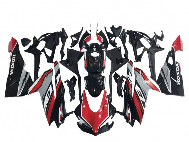 Carenados Moto Honda CBR250RR 2017-2022 - Rojo Plata Negro Brillante