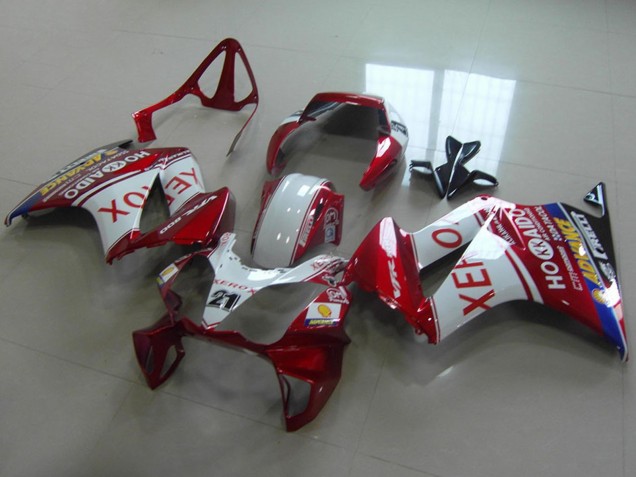 Carenados Moto Honda VFR 800 2002-2013 - Blanco Rojo Azul Xerox 21