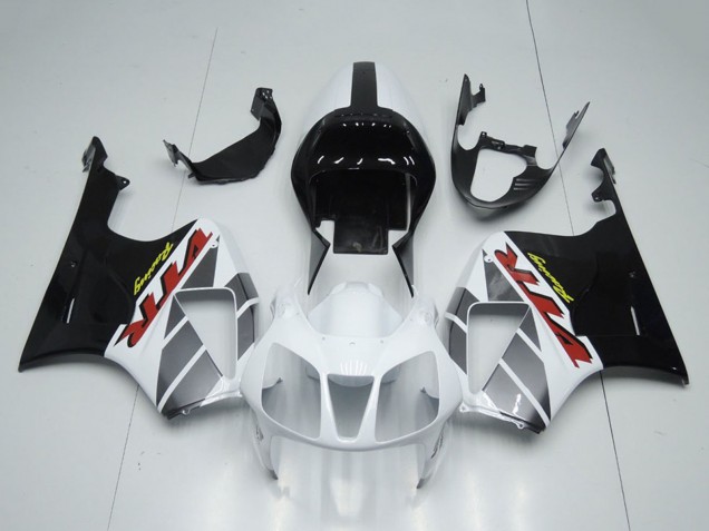 Carenados Moto Honda VTR1000 2000-2006 - Blanco Negro Brillante