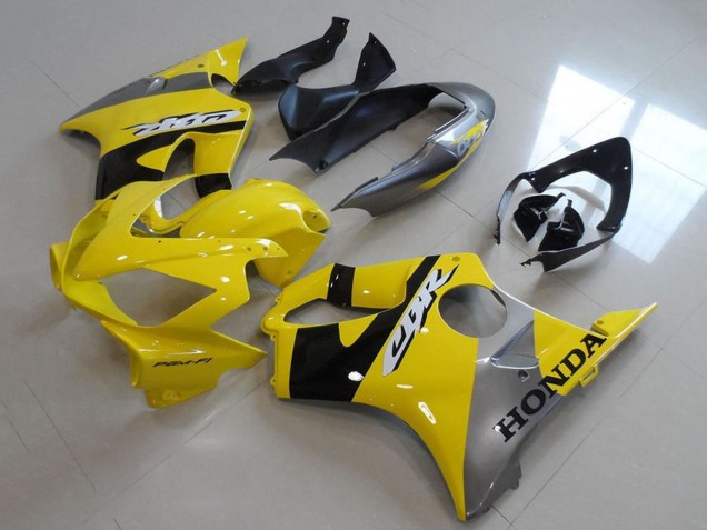 Carenados Moto Honda CBR600 F4i 2004-2007 - Amarillo Plata Negro Brillante