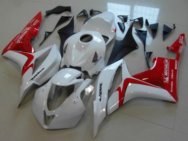Carenados Moto Honda CBR600RR 2007-2008 - Blanco Rojo EstiloCarrera