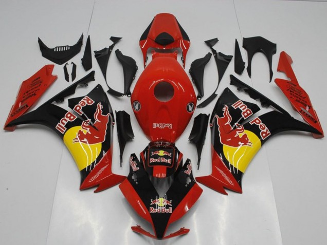 Carenados Moto Honda CBR1000RR 2012-2016 - Rojo Negro Amarillo Rojo Bull