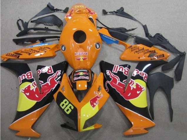 Carenados Moto Honda CBR1000RR 2012-2016 - Naranja Amarillo Negro Brillante Rojo Bull 86
