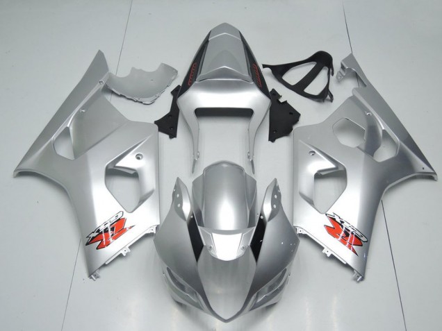 Carenados Moto Suzuki GSXR 1000 2003-2004 - Plata Rojo OEM Estilo