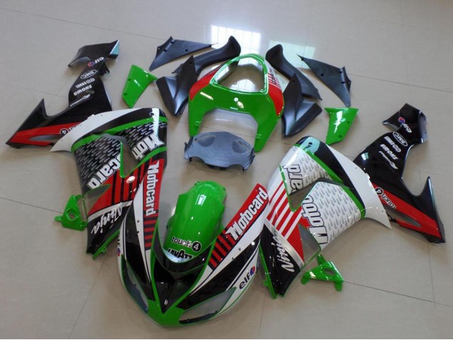 Carenados Moto Kawasaki ZX10R 2006-2007 - Verde Rojo Blanco Negro Motorad