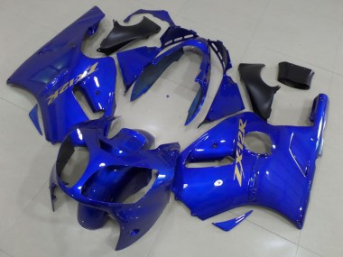 Carenados Moto Kawasaki ZX12R 2000-2001 - Azul Oro Calcomanías