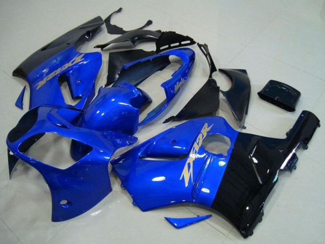 Carenados Moto Kawasaki ZX12R 2000-2001 - Azul Negro Brillante
