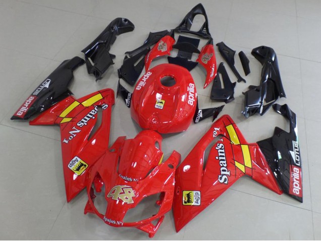 Carenados Moto Aprilia RS125 2006-2011 - Rojo Negro Amarillo