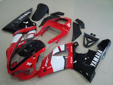 Carenados Moto Yamaha YZF R1 2000-2001 - Rojo Blanco Negro Brillante