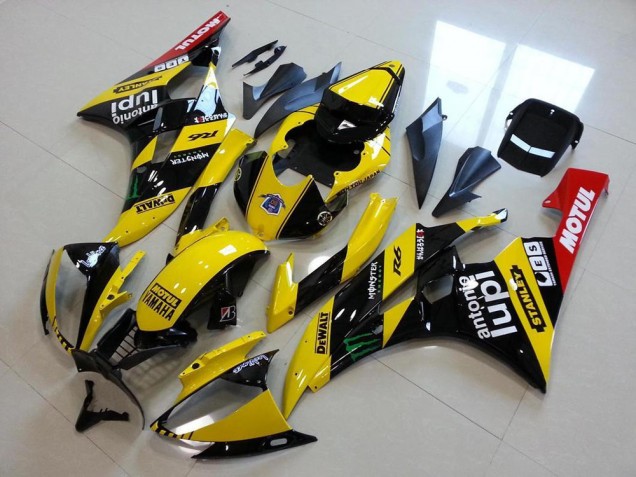 Carenados Moto Yamaha YZF R6 2006-2007 - Amarillo Negro Brillante Rojo Verde Motul Monstruo