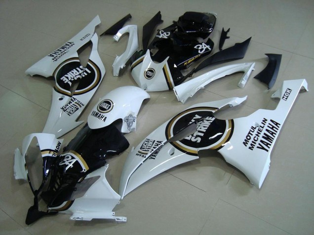 Carenados Moto Yamaha YZF R6 2008-2016 - Blanco Negro Brillante Lucky Strike Motul Michelin 34