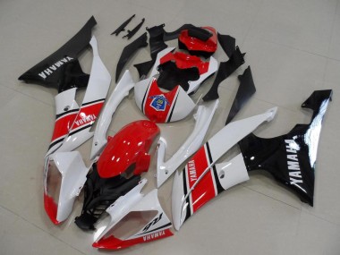 Carenado Moto Yamaha YZF R6 2008-2016 - Blanco Rojo Negro Brillante