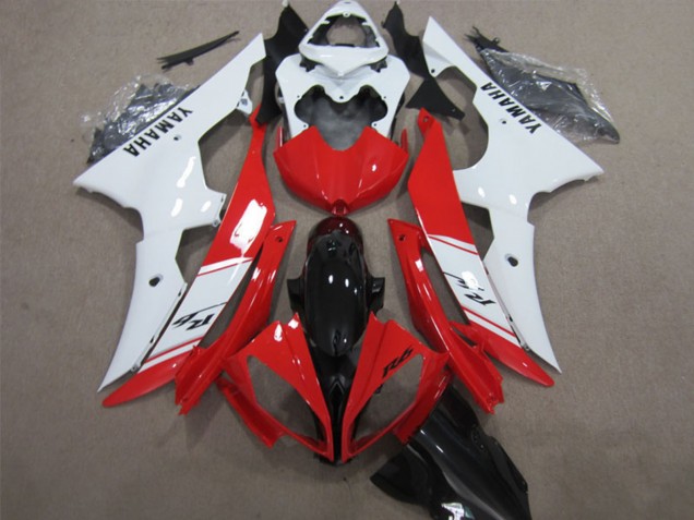 Carenados ABS Yamaha YZF R6 2008-2016 - Blanco Rojo Negro Brillante