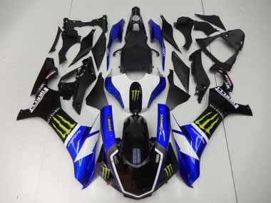Carenados Moto Yamaha YZF R1 2015-2019 - Azul Blanco Negro Brillante Verde Monstruo