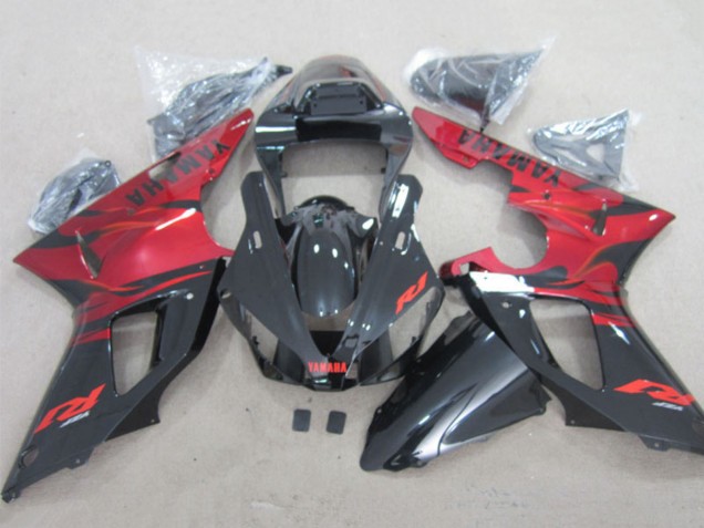 Carenados Moto Yamaha YZF R1 2000-2001 - Rojo Negro Brillante