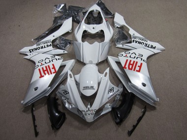 Carenados Moto Yamaha YZF R1 2007-2008 - Plata Blanco Rojo Fiat