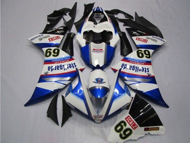 Carenados Moto Yamaha YZF R1 2009-2011 - Blanco Azul Negro Sterilgarda SCALZ 69
