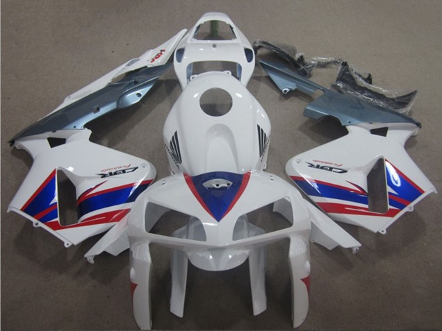 Carenados Moto Honda CBR600RR 2005-2006 - Blanco Azul Rojo Plata