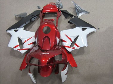 Carenado Moto Honda CBR600RR 2005-2006 - Rojo Blanco Negro