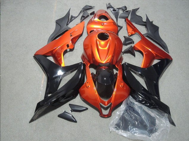 Carenados Moto Honda CBR600RR 2007-2008 - Naranja Negro Brillante