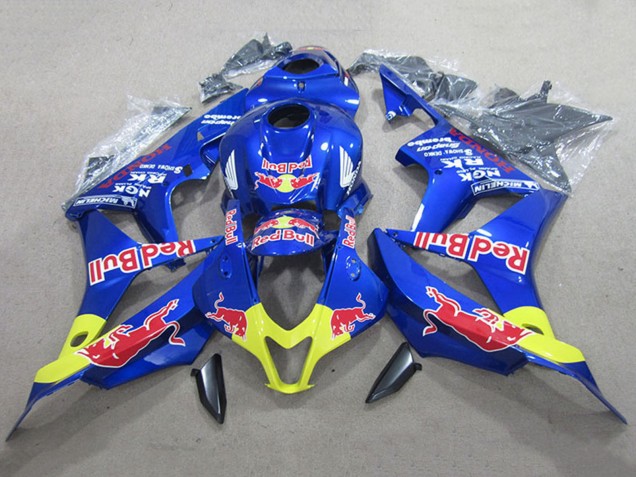 Kits Carenado Moto Honda CBR600RR 2007-2008 - Azul Amarillo Rojo Bull