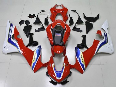 Carenado Moto Honda CBR1000RR 2017-2023 - Blanco Rojo Azul HRC