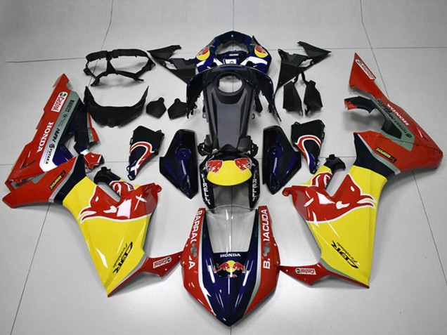 Carenados Moto Honda CBR1000RR 2017-2023 - Azul Amarillo Negro Brillante Rojo Bull