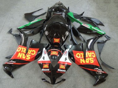 Carenados Moto Honda CBR1000RR 2012-2016 - Rojo Verde Amarillo Negro Brillante San Carlo