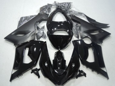 Carenados Moto Kawasaki ZX6R 2005-2006 - Negro Brillante Negro Mate