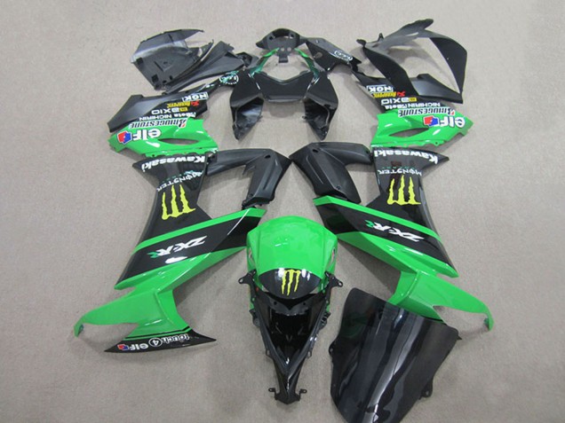 Carenados Moto Kawasaki ZX10R 2008-2010 - Verde Negro Amarillo Monstruo