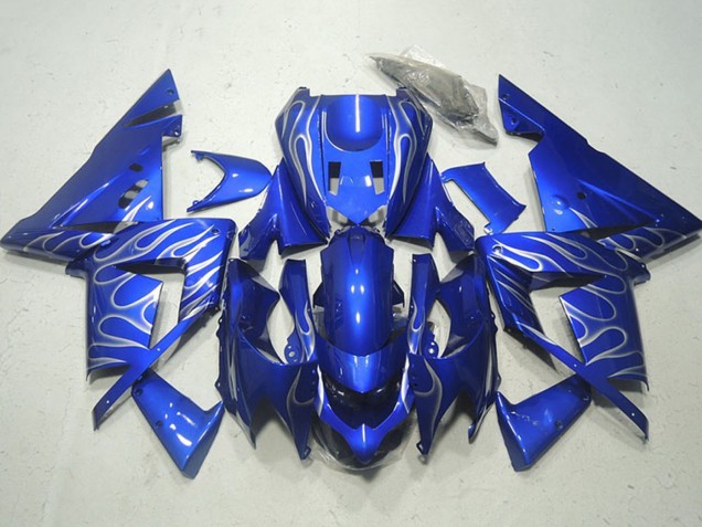 Carenados Moto Kawasaki ZX10R 2004-2005 - Azul Blanco Llama