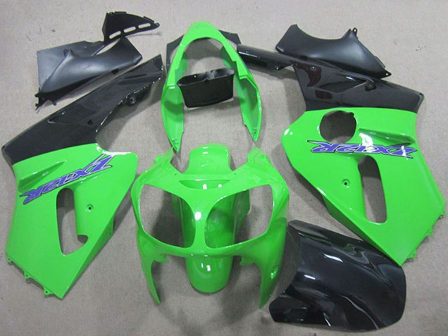 Carenados Moto Kawasaki ZX12R 2000-2001 - Verde Negro Mate Azul