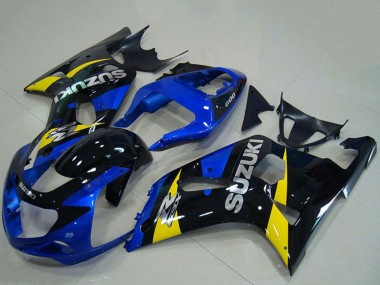 Carenados Moto Suzuki GSXR 750 2001-2003 - Azul Amarillo Negro Brillante