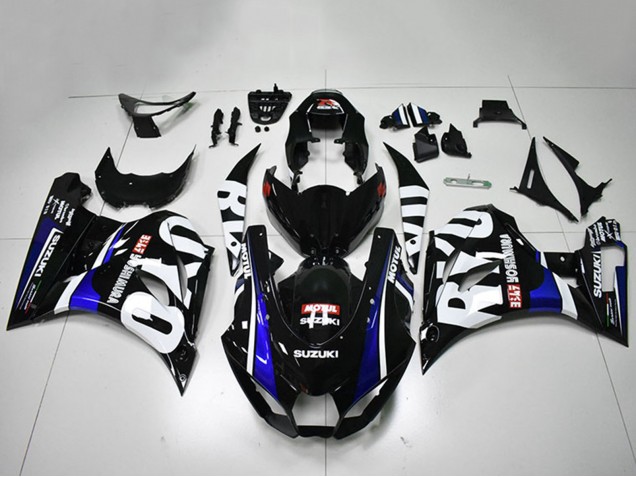 Carenados Moto Suzuki GSXR 1000 2017-2024 - Negro Blanco Azul Motul