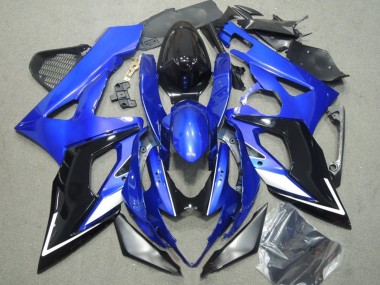 Carenados Moto Suzuki GSXR 1000 2005-2006 - Azul Blanco Plata Negro