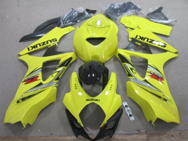 Carenado Moto Suzuki GSXR 1000 2007-2008 - Amarillo Plata Negro