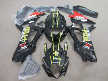 Carenados Moto Suzuki GSXR 1000 2007-2008 - Negro Brillante Amarillo Rojo Rizla