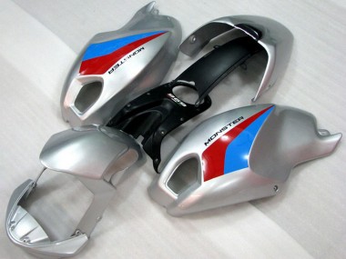 Carenados Moto Ducati Monster 696 2008-2012 - Plata Azul Rojo