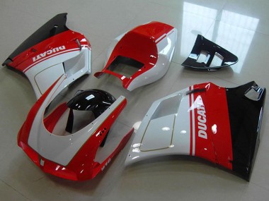 Carenados Moto Ducati 916 1993-2005 - Blanco Rojo Negro Brillante
