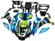 Carenados Moto Yamaha YZF R1 2015-2019 - Azul Verde Negro Tiburón