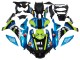 Carenados Moto Yamaha YZF R1 2015-2019 - Azul Verde Negro Tiburón