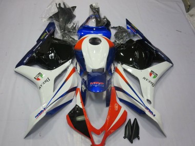 Naranja & Azul 2009-2012 Honda CBR600RR Carenado Moto