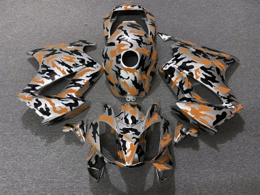 Naranja Camuflaje 2002-2012 Honda VFR800 Carenado Moto