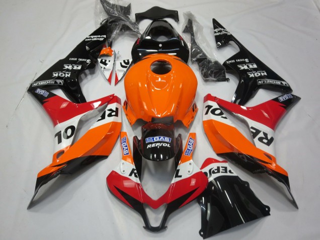 Naranja Claro Repsol 2007-2008 Honda CBR600RR Carenado Moto