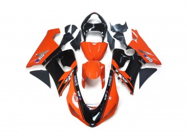 Naranja & Negro Elf 2005-2006 Kawasaki ZX6R Carenado Moto