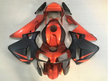 Naranja & Negro Mate 2003-2004 Honda CBR600RR Carenado Moto