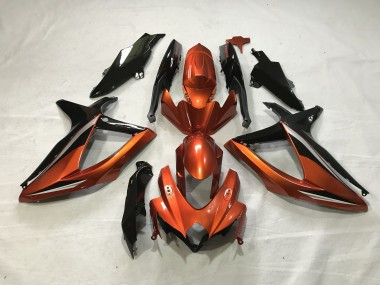 Naranja Quemada 2008-2010 Suzuki GSXR 600-750 Carenado Moto