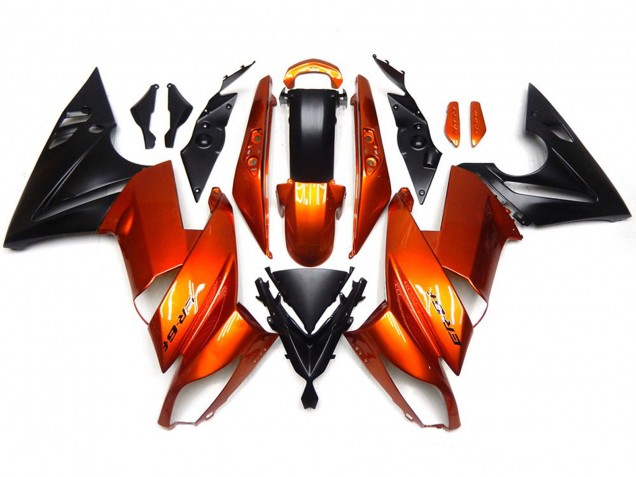 Naranja Quemada 2009-2011 Kawasaki Ninja 650R Carenado Moto