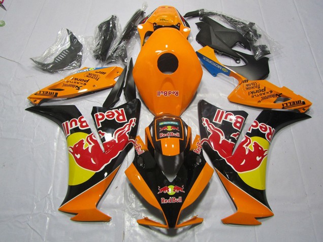 Naranja Rojo Toro 2012-2016 Honda CBR1000RR Carenado Moto